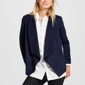 NWT Navy Faux Suede Jacket sz S NWT Navy Faux Suede Jacket sz S
