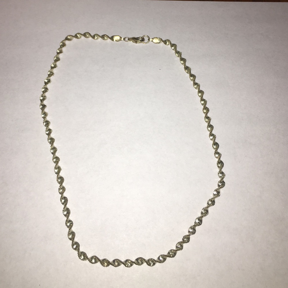 silver rope chain necklace