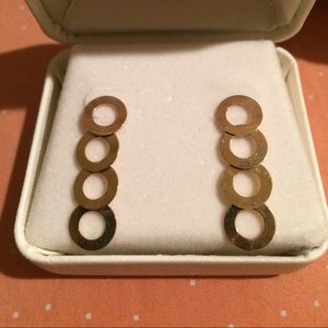circle drop earrings