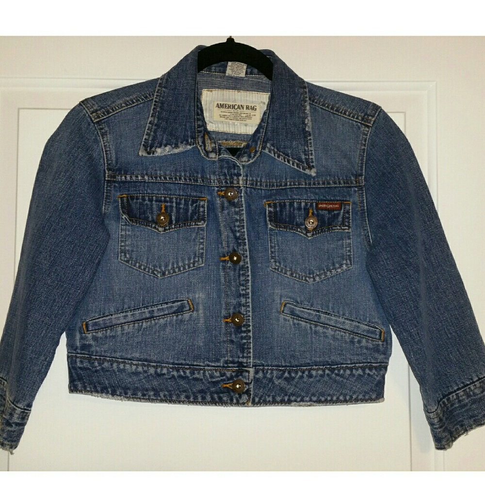 Denim American Rag, Crop Jean Jacket, Medium