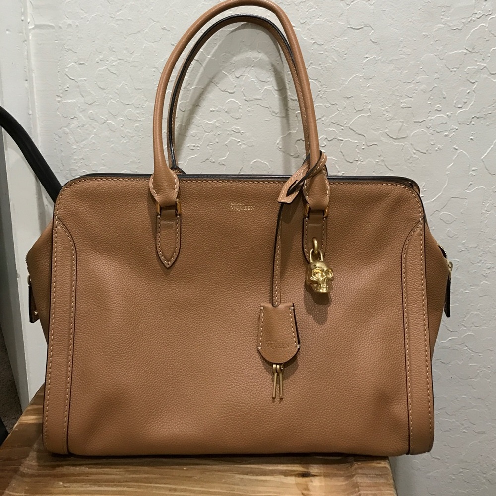 Alexander McQueen large zip padlock satchel