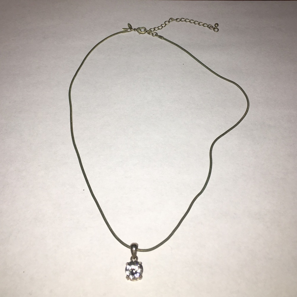 2ct cubic zirconia necklace