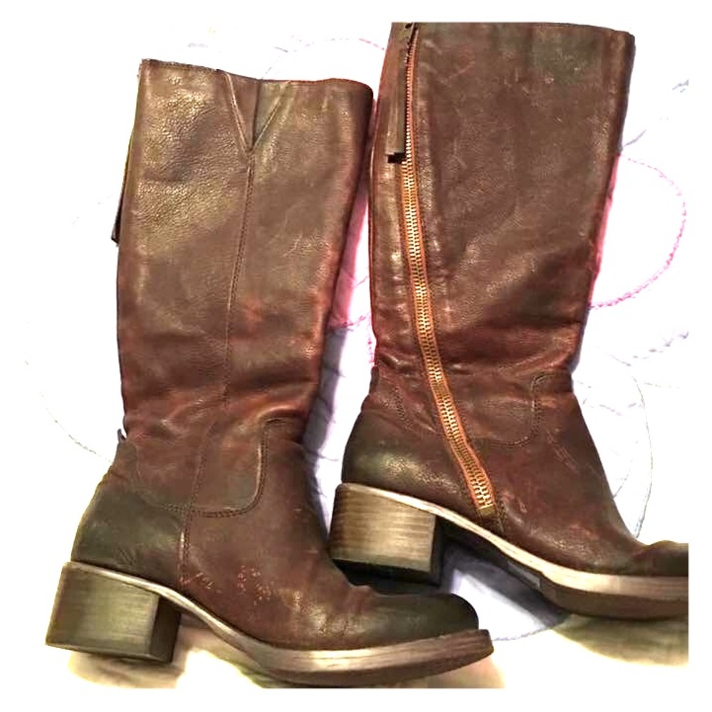 Lucky Brand Leather Boots Size 8M