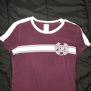 PINK Victoria's Secret cranberry T-shirt
