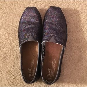 TOMS Multi Glitter Slip Ons