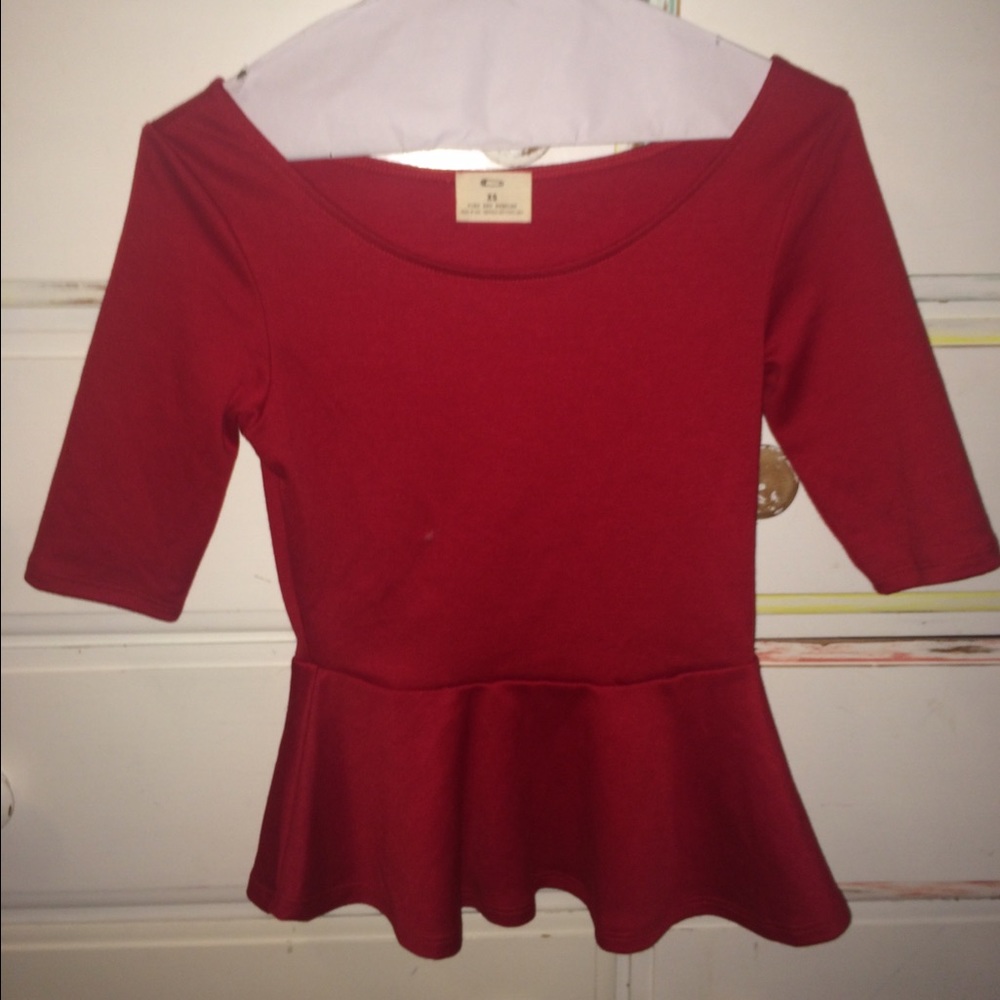 Red women's top