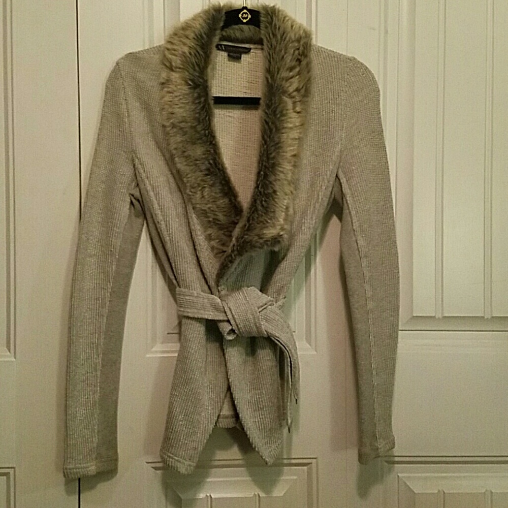 ARMANI EXCHANGE Faux Fur Sweater