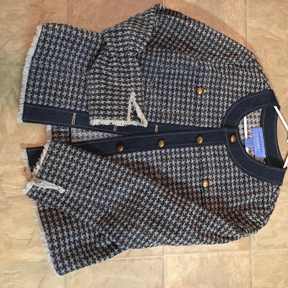 Denim sparkly(silver) jacket