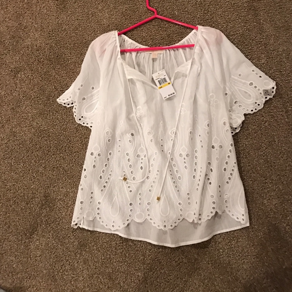 NWT Michael Kors white top