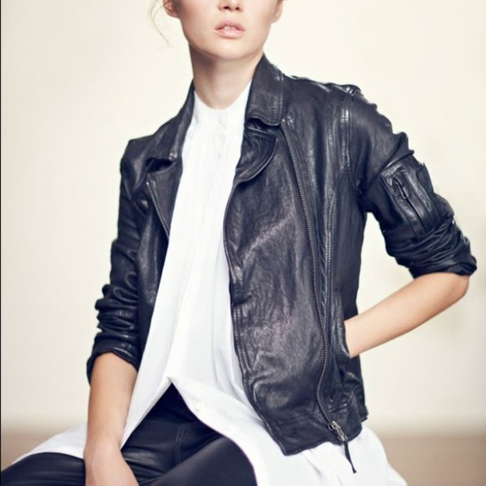 AllSaints Marsden Leather Jacket