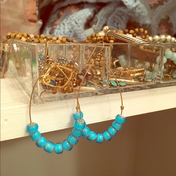 Calypso St. Barth Jewelry - Calypso st. Barth gold and turquoise earrings