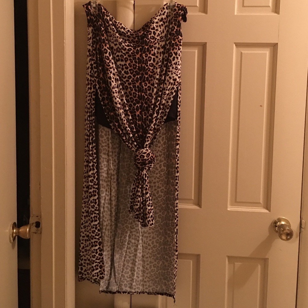 Cheetah print skirt