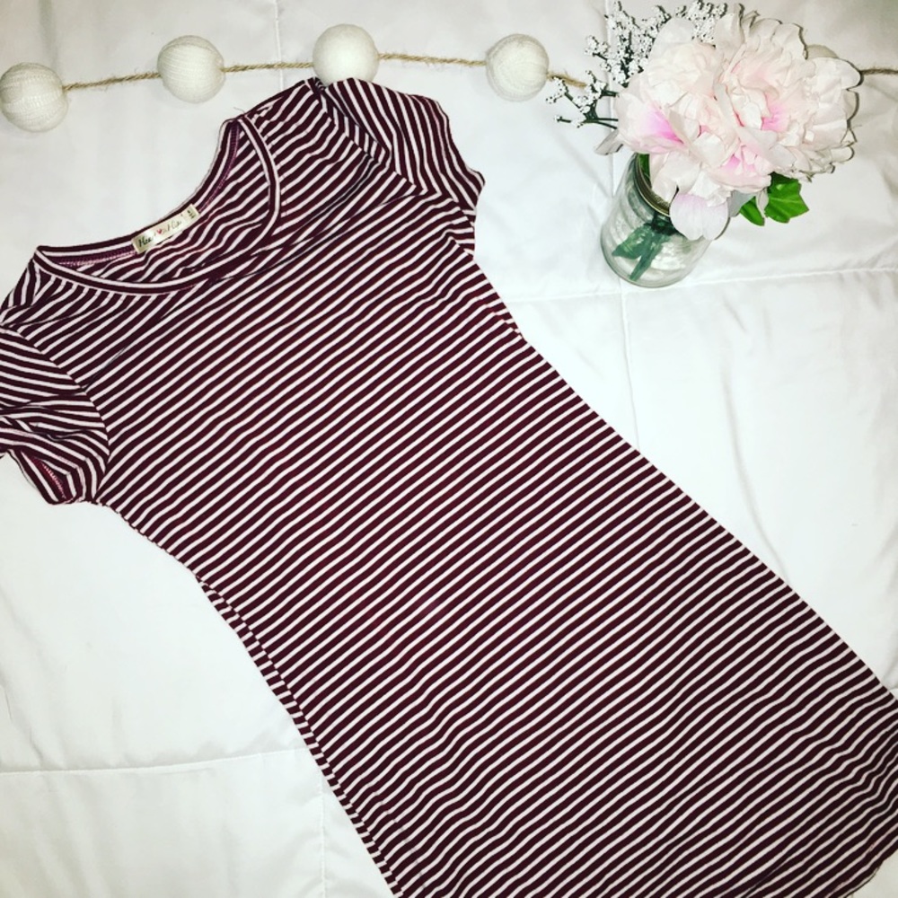 SOLD! Form fitting T shirt dress