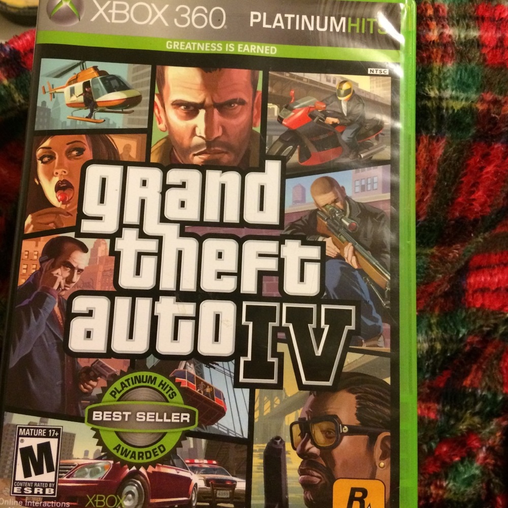 Xbox 360 game opened but not played.