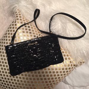 Black python Michael Kors clutch PERFECT CONDITION