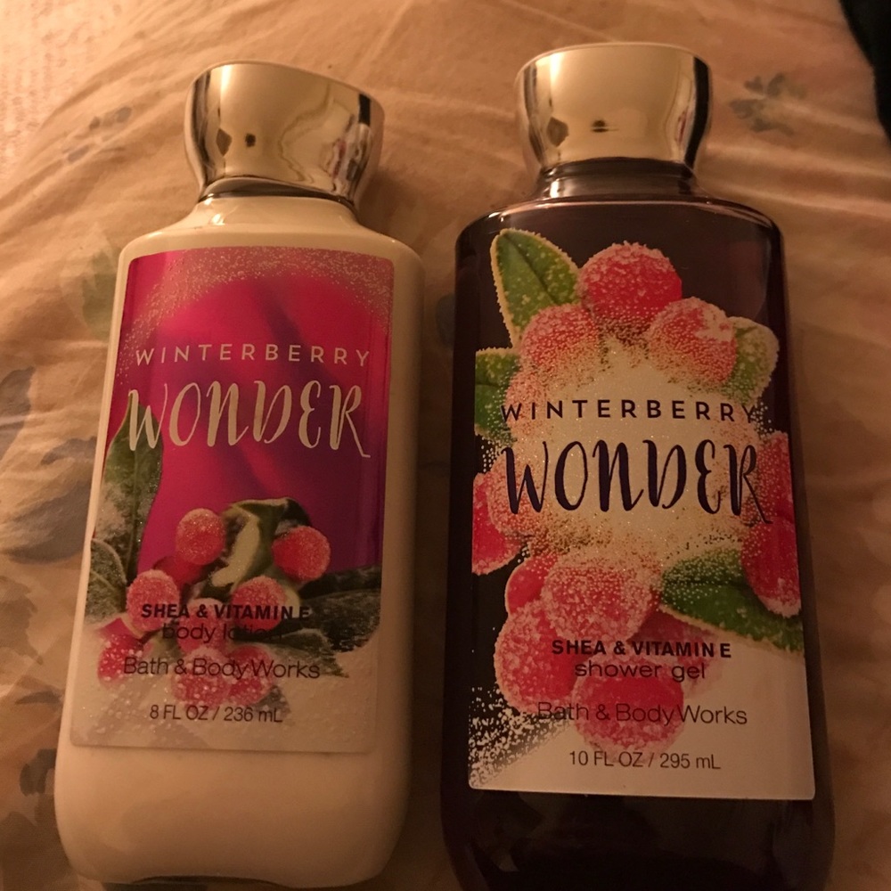 Body lotion and shower gel