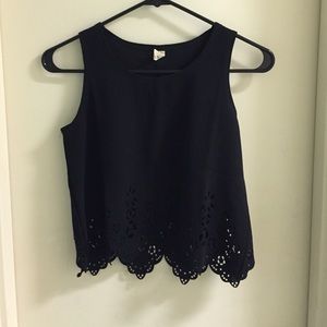 Black crop top
