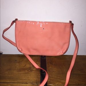 Kate Spade Coral Patent Leather Crossbody Bag