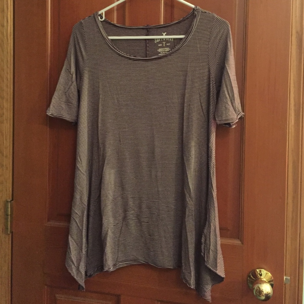 Soft and sexy raw hem