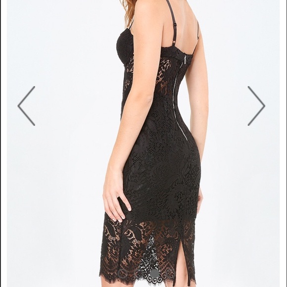 ❌SOLD❌ Lace Bustier Midi Dress - Picture 3 of 5