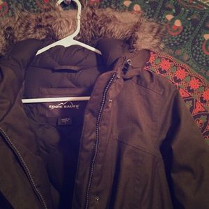 Eddie Bauer Long Green Jacket