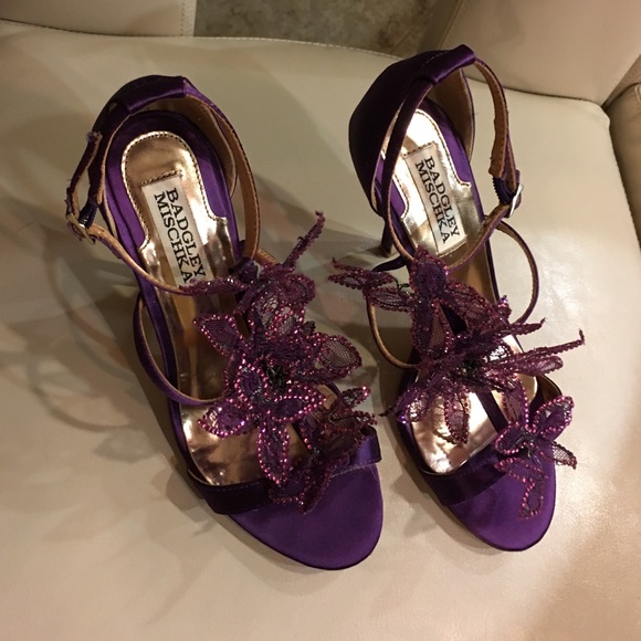 RARE Badgley Mischka Embellished Heels 👠,size 6 - Picture 3 of 4