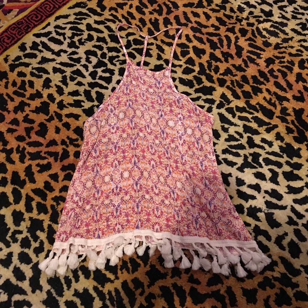 Women's fringe tank top