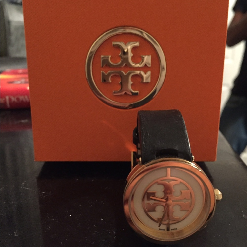 Authentic Tory Burch Reva Logo Watch