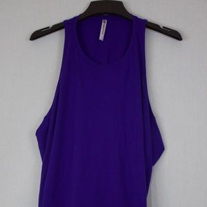 Fabletics Cross Back Royal Blue Tank