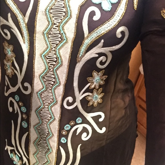 NWT Boston Proper beautiful embellished tunic! - Picture 1 of 2