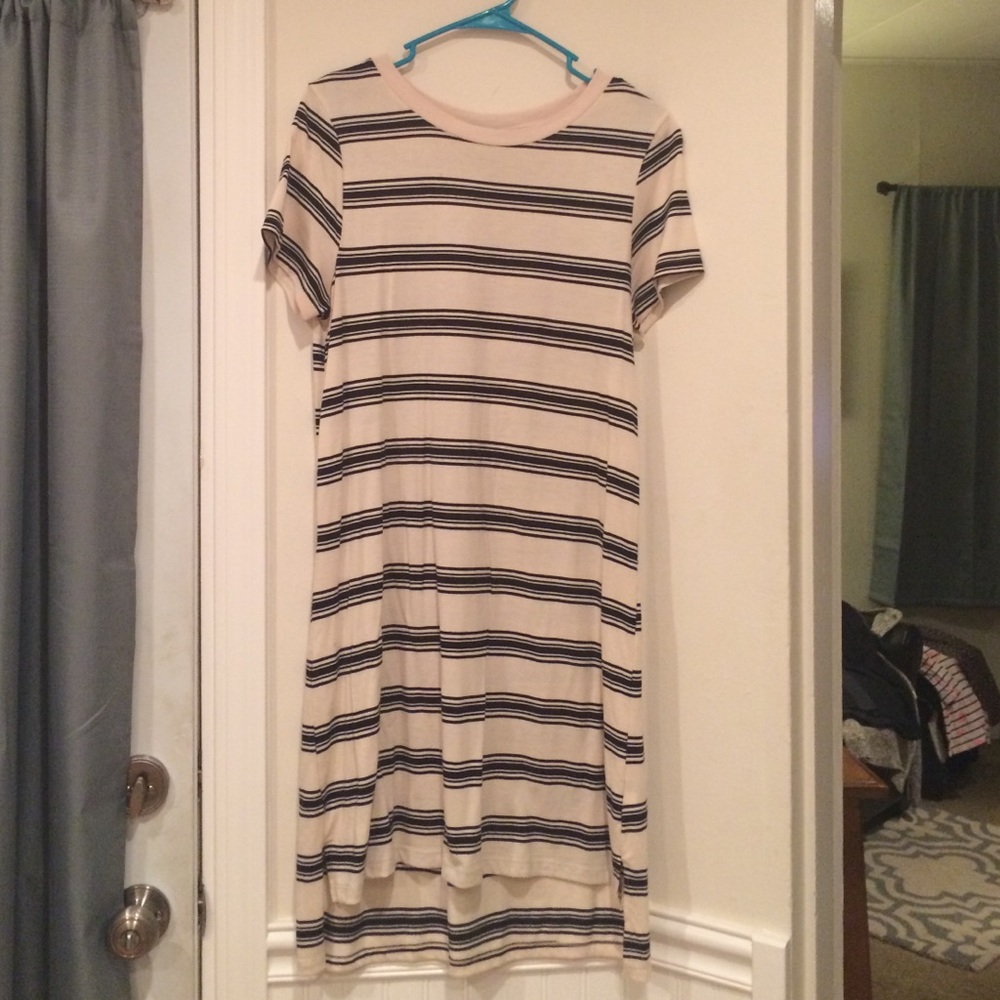 High-Low Striped Dress