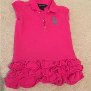 EUC 2T Ralph Lauren ruffle polo dresses