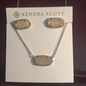 Kendra Scott Iridescent drusy set PRICE FIRM