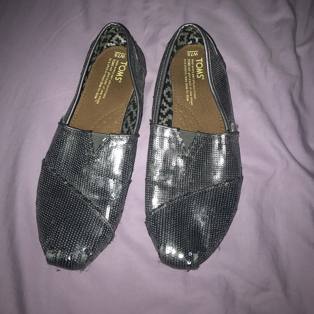 Sparkly Toms shoes