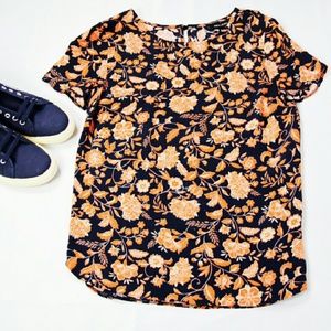 ❌SOLD ❌[New Look] Paisely Printed Short Sleeve Top