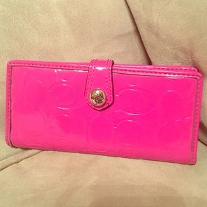 Pink Coach Wallet