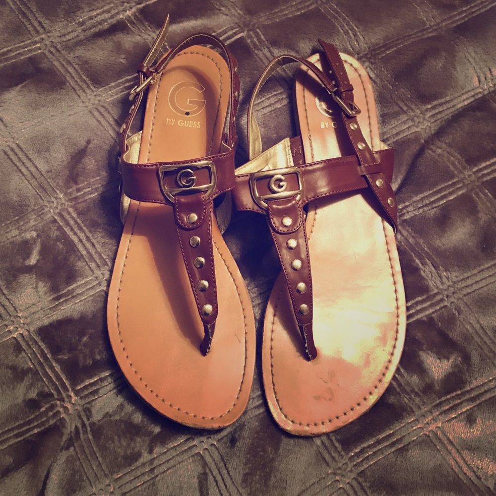 Brown Guess Sandals