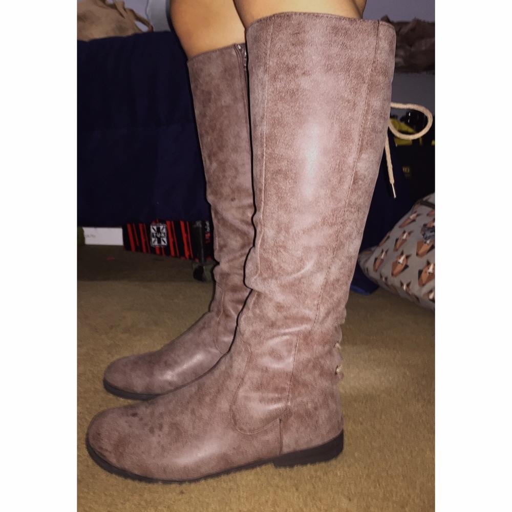 Knee High Wide Calf Adjustable Boots