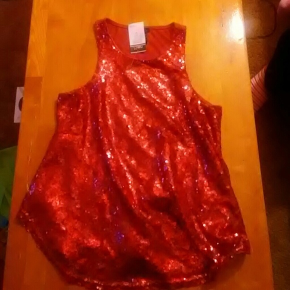 Copper sequined top - Picture 1 of 2