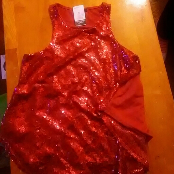 Copper sequined top - Picture 2 of 2