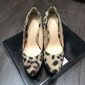 Colin Stuart leopard fashion platform pump heels