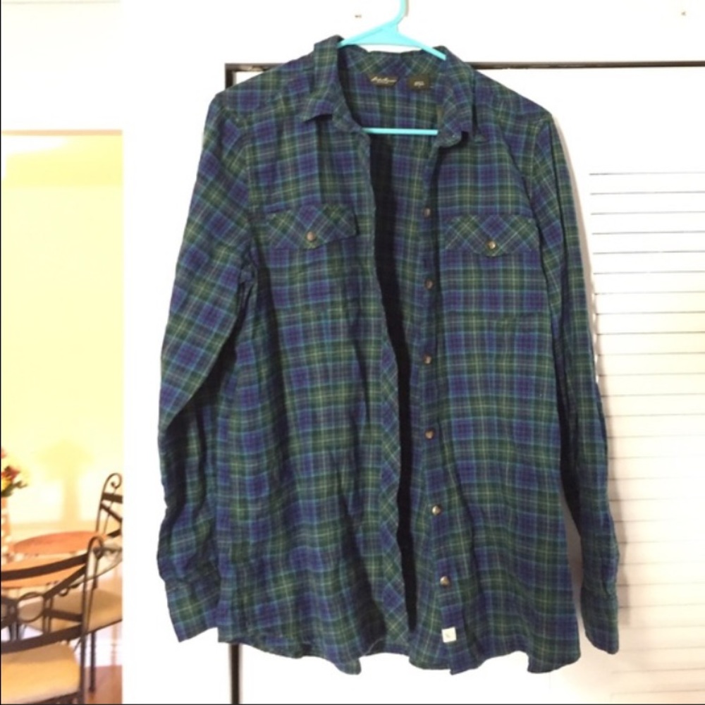Eddie Bauer - Womens L - adorable flannel