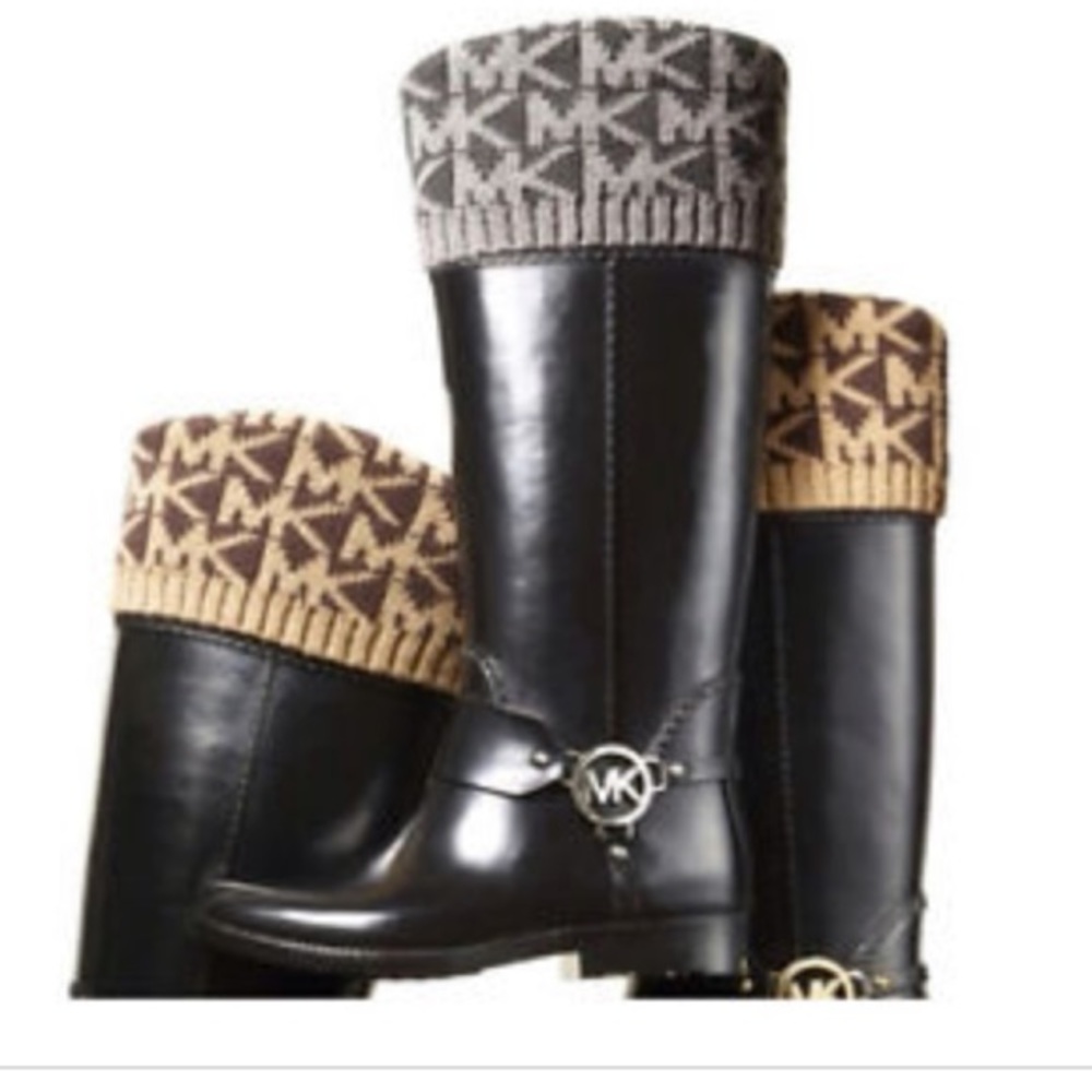 NEW Michael Kors wool signature  leg warmers