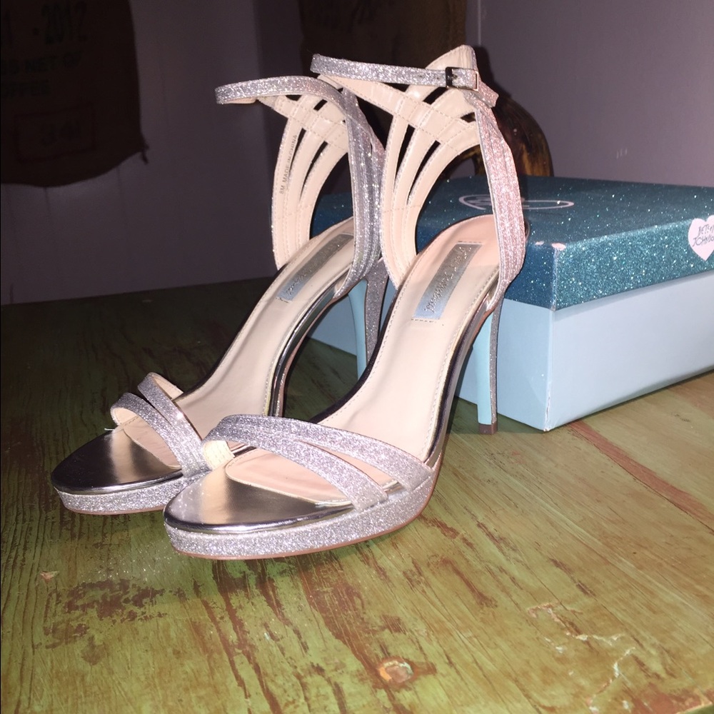 Betsey Johnson metallic heels