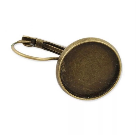 🎉HOST PICK🎉Henna Paisley Glass & Bronze Earrings - Picture 3 of 4