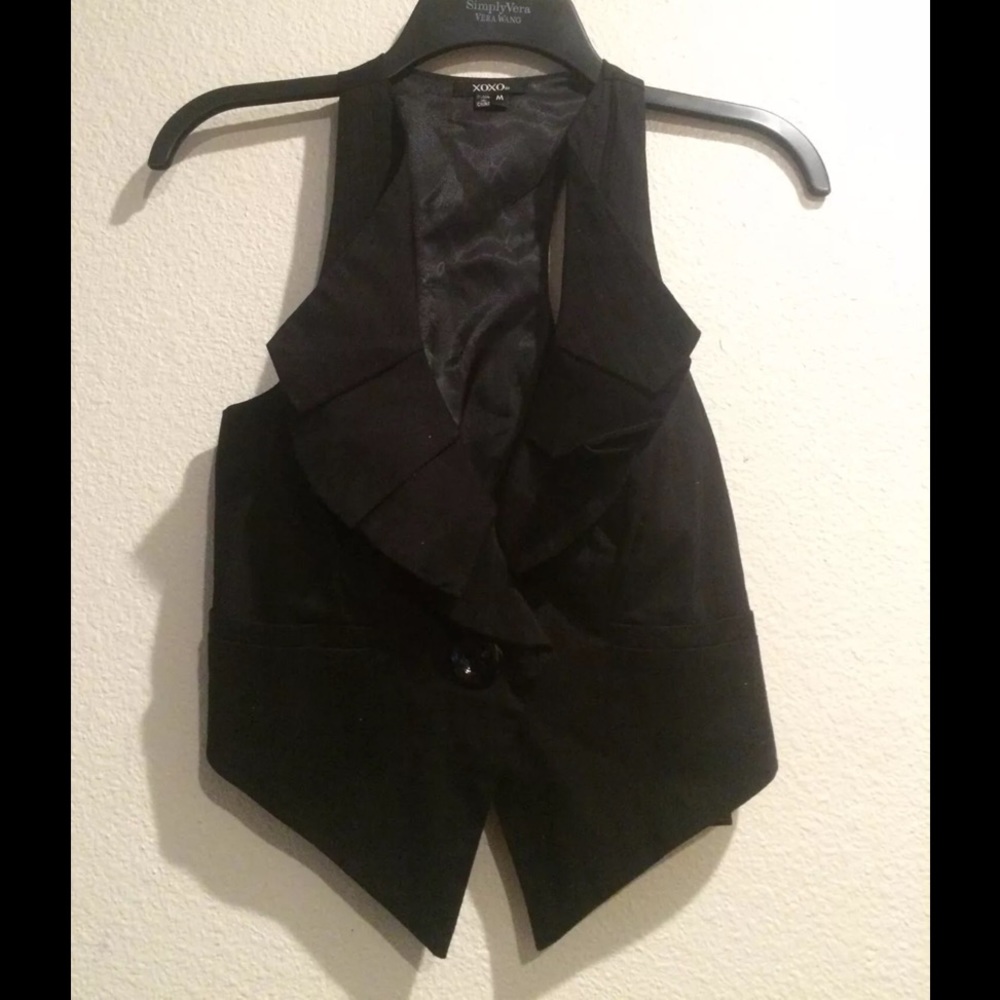 NWT XOXO Black Super Cute Vest Medium