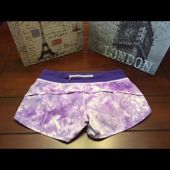 Lululemon Speed Shorts-Bruised Berry, Size 6 - Picture 3 of 4