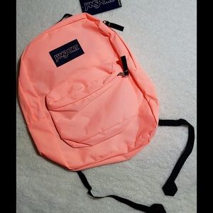 peach color backpack