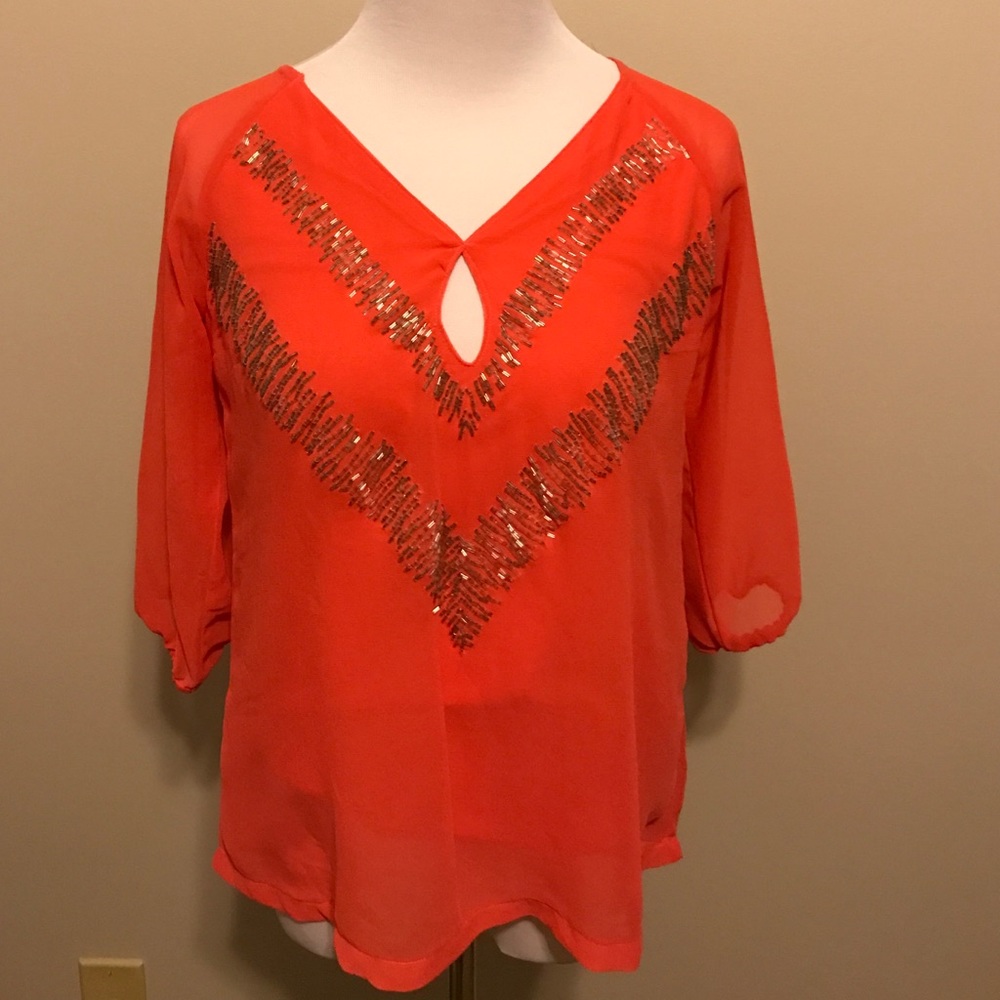 BKE fuchsia top