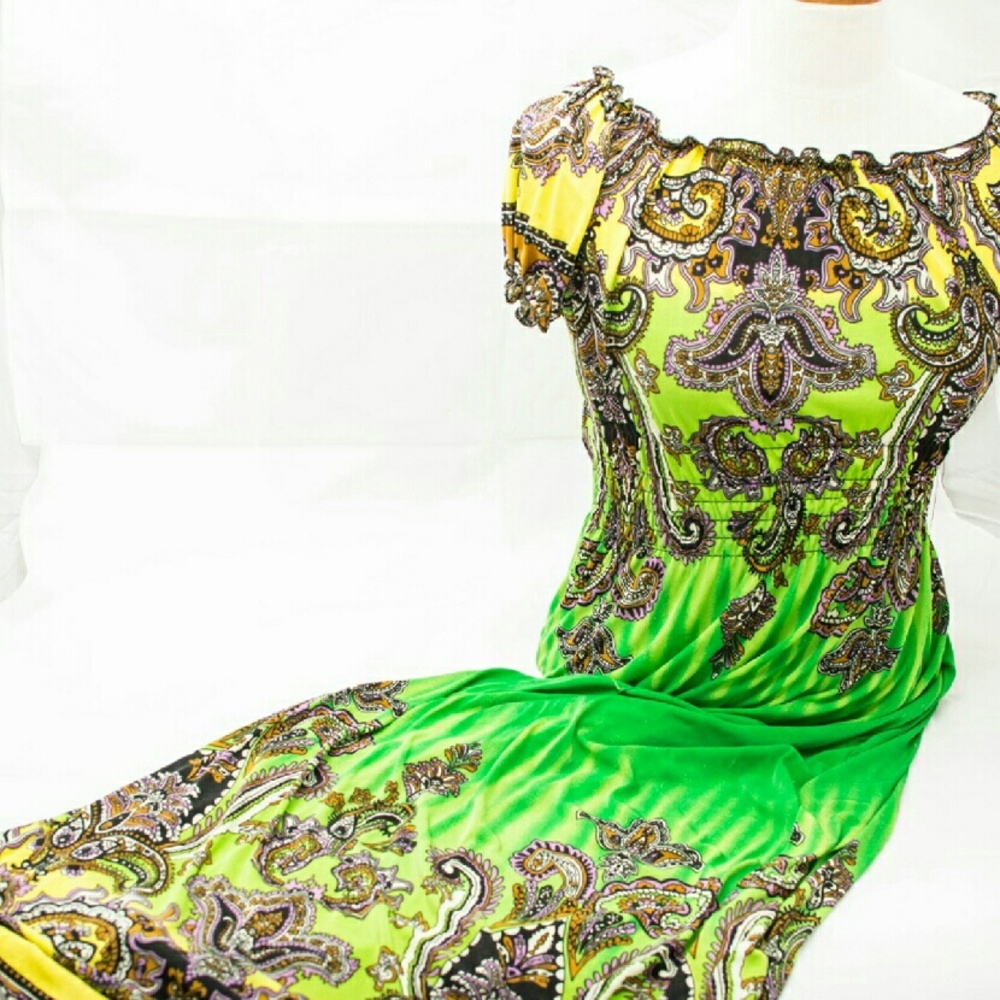 Summer Printed maxi dress